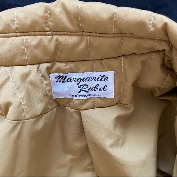 Vintage Mustard Coat Jacket - Picture 6 of 10